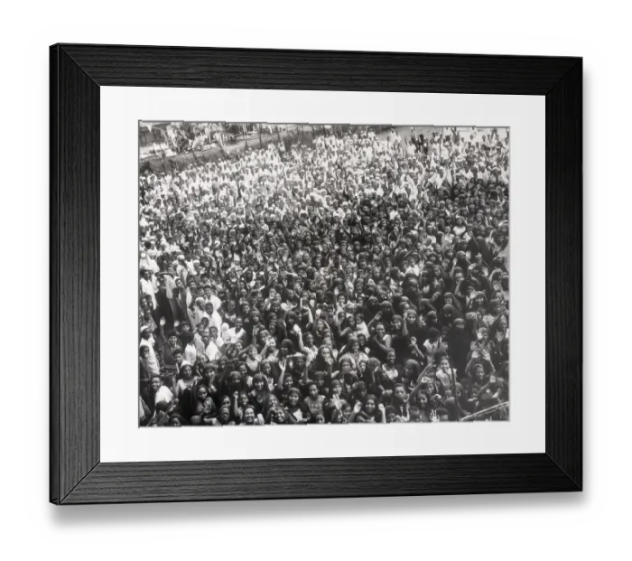 Framed Print : Huge Crowd for Sheik Abdul Rahman Framed Print : Huge Crowd for Sheik Abdul Rahman