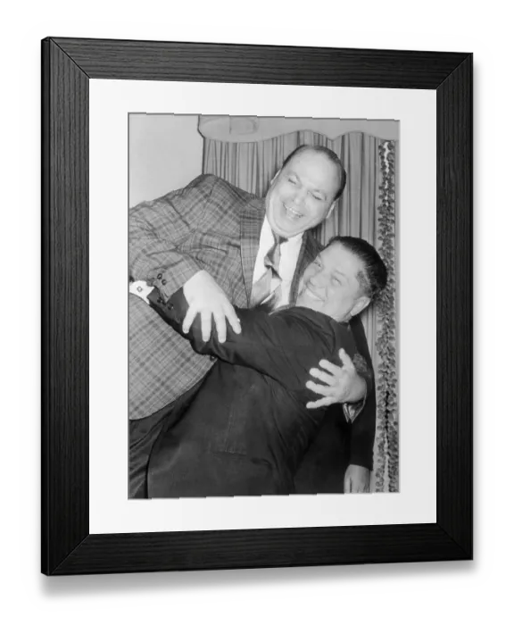 Framed Print : Jimmy Hoffa Lifting Richard Kavner in His Arms