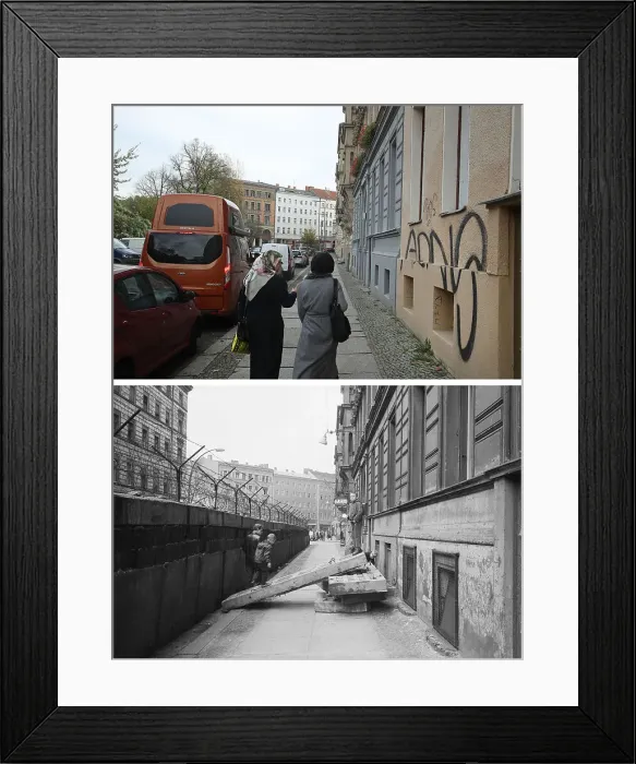 Framed Print : 30 Years Since The Fall Of The Berlin Wall: Then And Now Framed Print : 30 Years Since The Fall Of The Berlin Wall: Then And Now