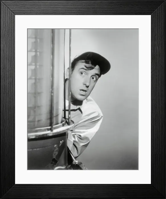 Framed Print : Actor Jim Nabors Peeping At Gas Station Framed Print : Actor Jim Nabors Peeping At Gas Station