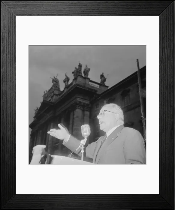 Framed Print : Palmiro Togliatti Making Speech Framed Print : Palmiro Togliatti Making Speech