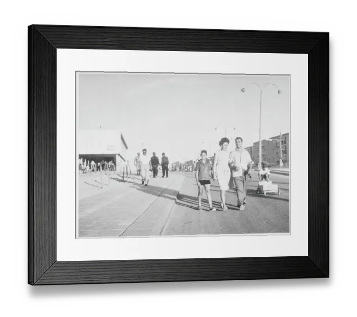 Framed Print : Israeli Family Walking Together Framed Print : Israeli Family Walking Together
