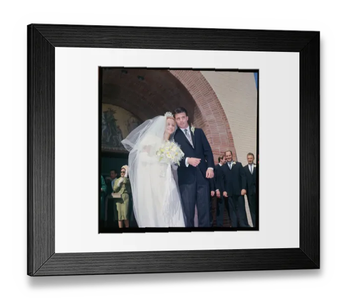 Framed Print : Rick Nelson and Kirs Harmon Leaving Church After Wedding Ceremony Framed Print : Rick Nelson and Kirs Harmon Leaving Church After Wedding Ceremony