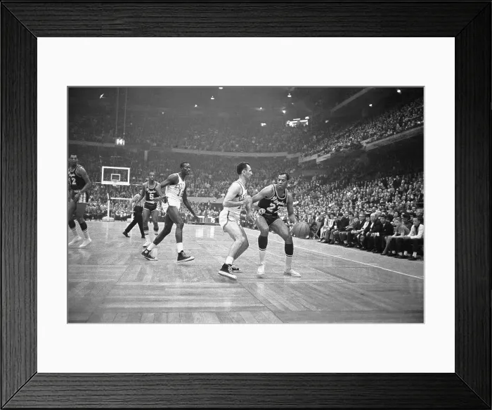 Framed Print : Elgin Baylor Battling Bob Cousy Framed Print : Elgin Baylor Battling Bob Cousy
