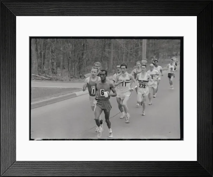 Framed Print : Marathon Races in Action