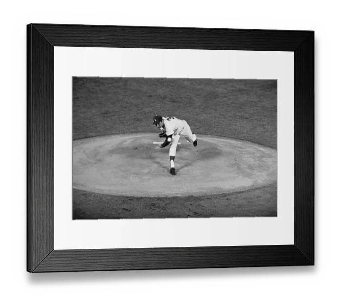 Framed Print : Sandy Koufax Pitching Baseball Framed Print : Sandy Koufax Pitching Baseball