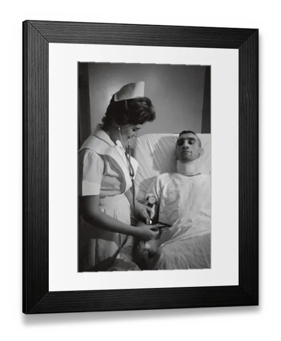 Framed Print : Lou Fontinato in Hospital Bed Framed Print : Lou Fontinato in Hospital Bed