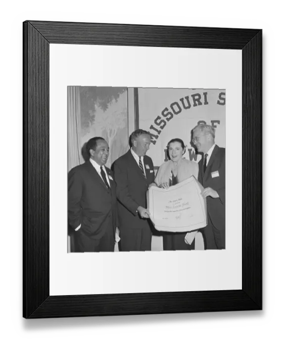 Framed Print : Langston Hughes and Constituents at Fannie Hurst's Award Ceremonies
