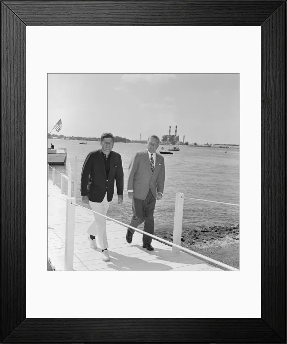 Framed Print : Portrait of John F Kennedy and Charles Bohlen Framed Print : Portrait of John F Kennedy and Charles Bohlen