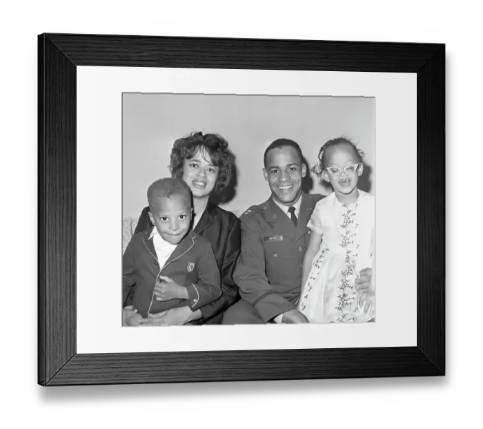 Framed Print : Captain Edward Dwight with His Family Framed Print : Captain Edward Dwight with His Family