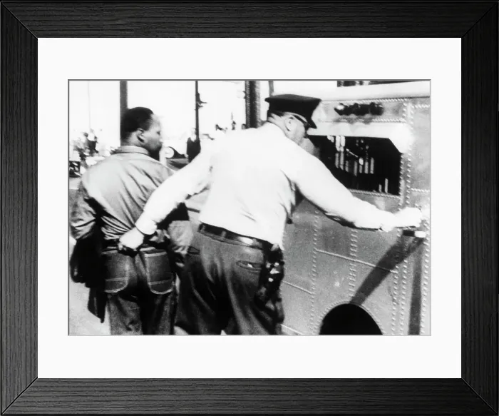 Framed Print : Martin Luther King Being Arrested in Birmingham Framed Print : Martin Luther King Being Arrested in Birmingham