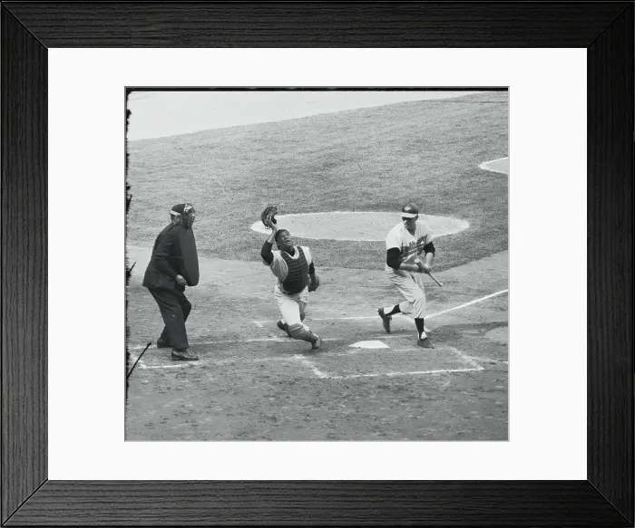 Framed Print : Baseball Game in Yankee Stadium
