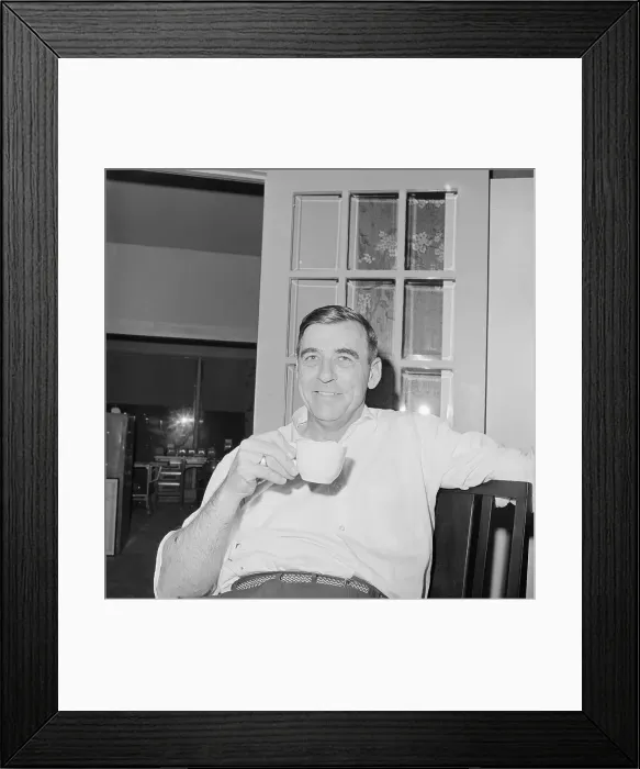 Framed Print : Edwin A. Walker Having Coffee Framed Print : Edwin A. Walker Having Coffee