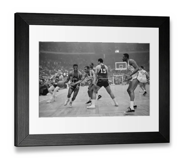 Framed Print : Oscar Robertson Dribbles by Sam Jones Framed Print : Oscar Robertson Dribbles by Sam Jones