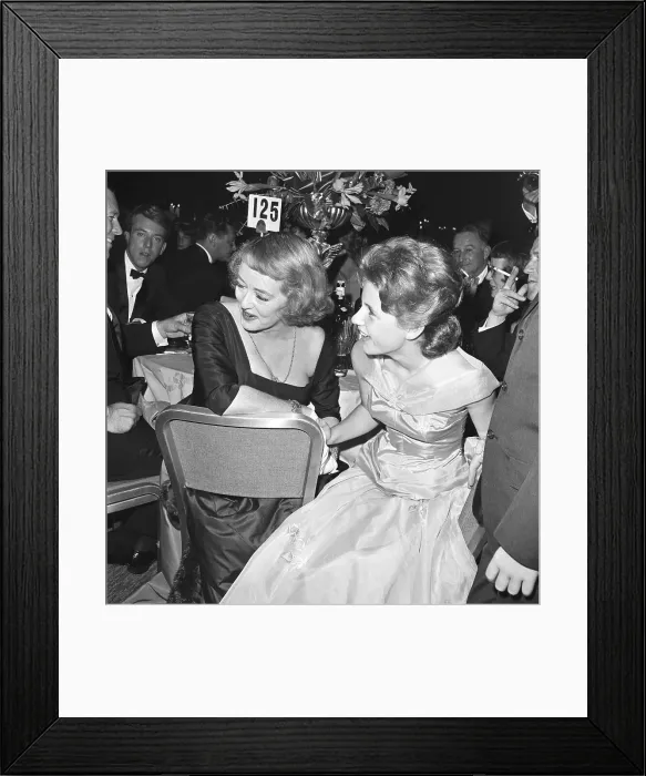 Framed Print : Actresses Bette Davis and Patty Duke Sitting Together at Award Event Framed Print : Actresses Bette Davis and Patty Duke Sitting Together at Award Event