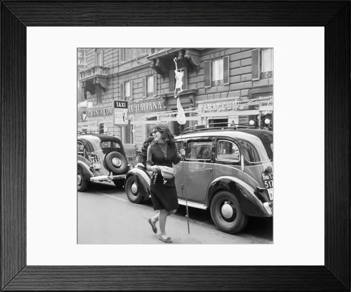 Framed Print : Student Collecting Money in Rome Traffic Framed Print : Student Collecting Money in Rome Traffic