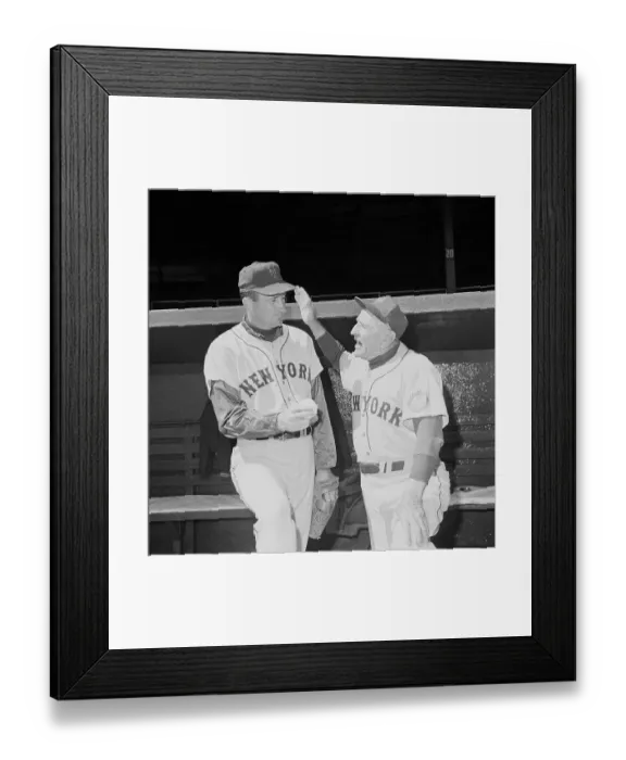 Framed Print : Casey Stengel Conversing with Roger Craig Framed Print : Casey Stengel Conversing with Roger Craig