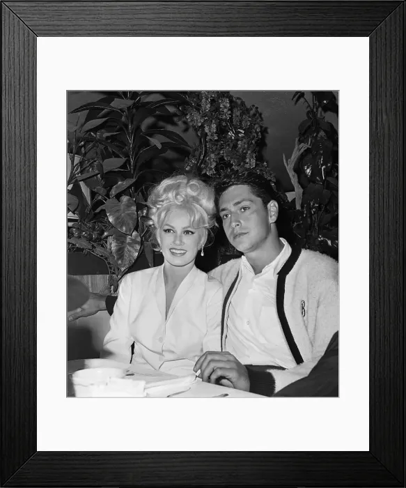 Framed Print : Mamie Van Doren and Bo Belinsky Posing for Camera Framed Print : Mamie Van Doren and Bo Belinsky Posing for Camera