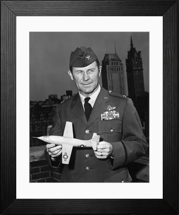 Framed Print : Colonel Charles Yeager