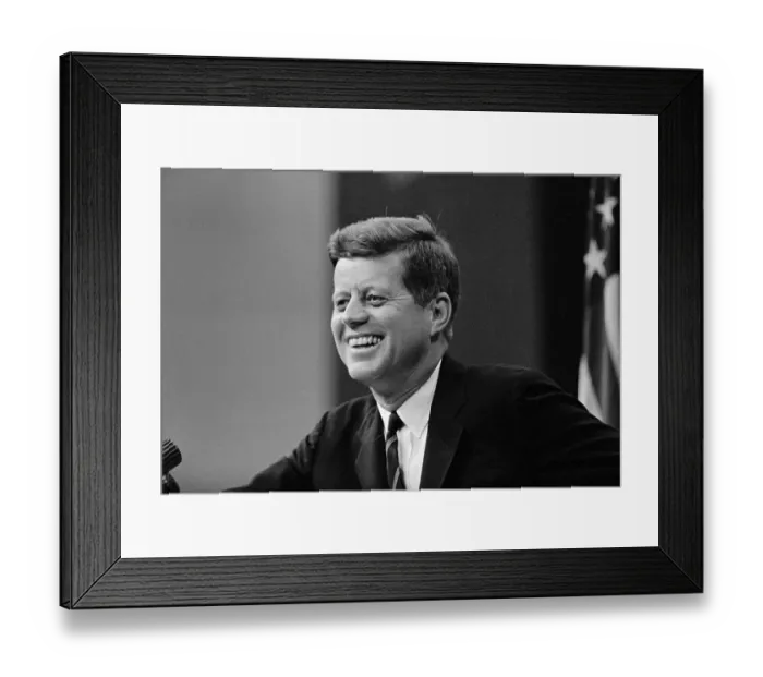 Framed Print : Portrait of President John F. Kennedy Framed Print : Portrait of President John F. Kennedy