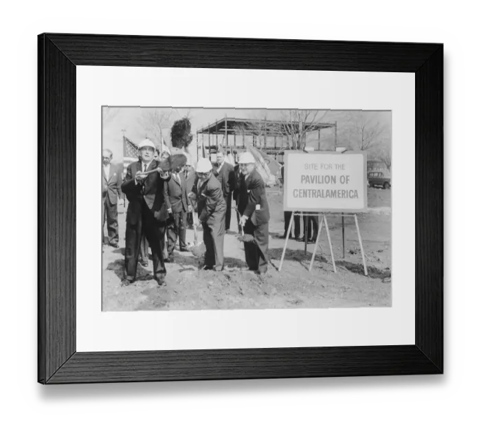 Framed Print : Robert Moses and Colleagues Participating in Ceremonies Framed Print : Robert Moses and Colleagues Participating in Ceremonies