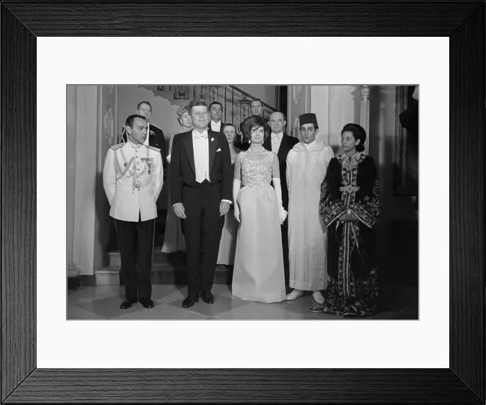 Framed Print : Kennedy Dinner Party for King Hassan II Framed Print : Kennedy Dinner Party for King Hassan II