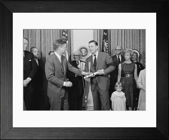 Framed Print : John F Kennedy Congratulating Franklin D Roosevelt Jr Framed Print : John F Kennedy Congratulating Franklin D Roosevelt Jr