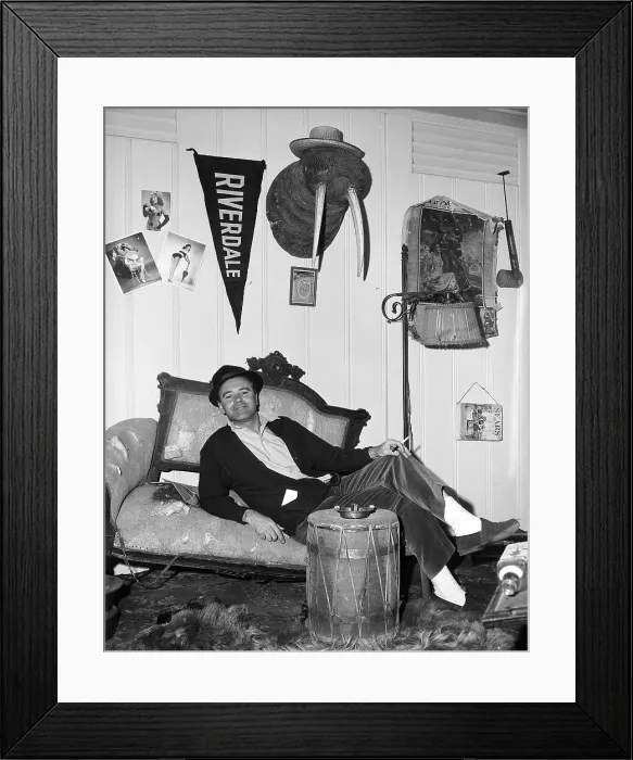 Framed Print : Jack Lemmon in His Dressing Room Framed Print : Jack Lemmon in His Dressing Room