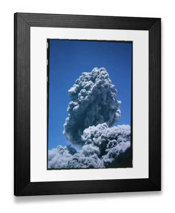 Framed Print : Volcano Erupting Framed Print : Volcano Erupting