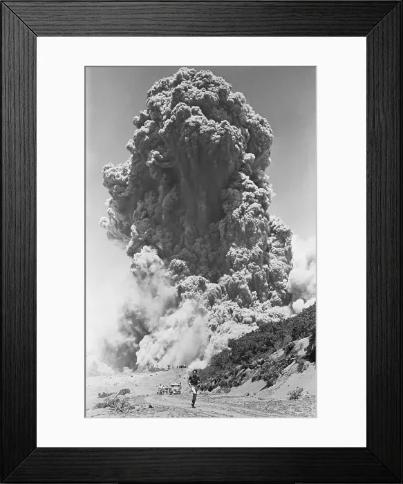 Framed Print : Eruption of Mount Irabu Framed Print : Eruption of Mount Irabu