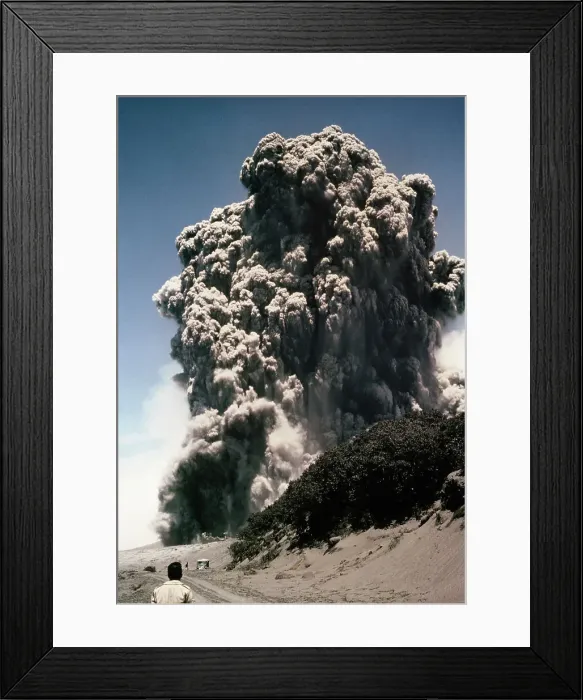 Framed Print : Mount Irazu Eruption