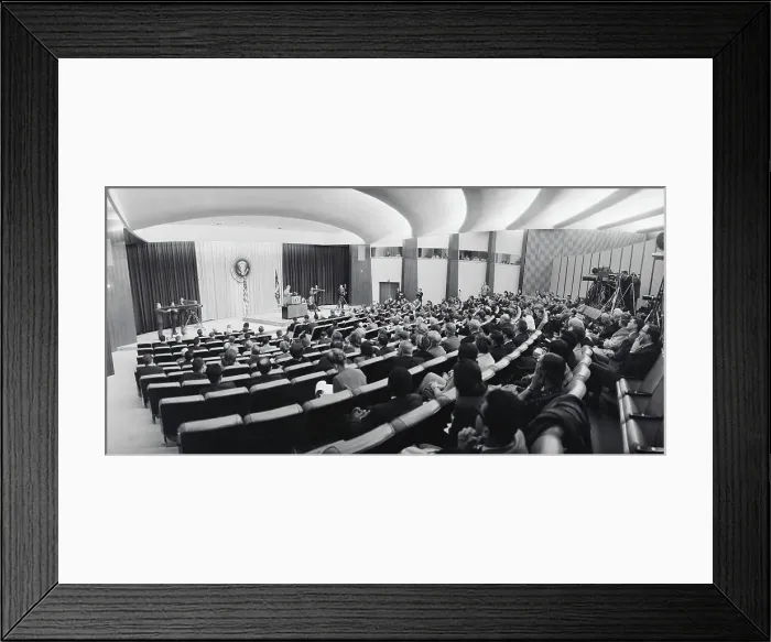Framed Print : John Kennedy Speaking at Conference Framed Print : John Kennedy Speaking at Conference