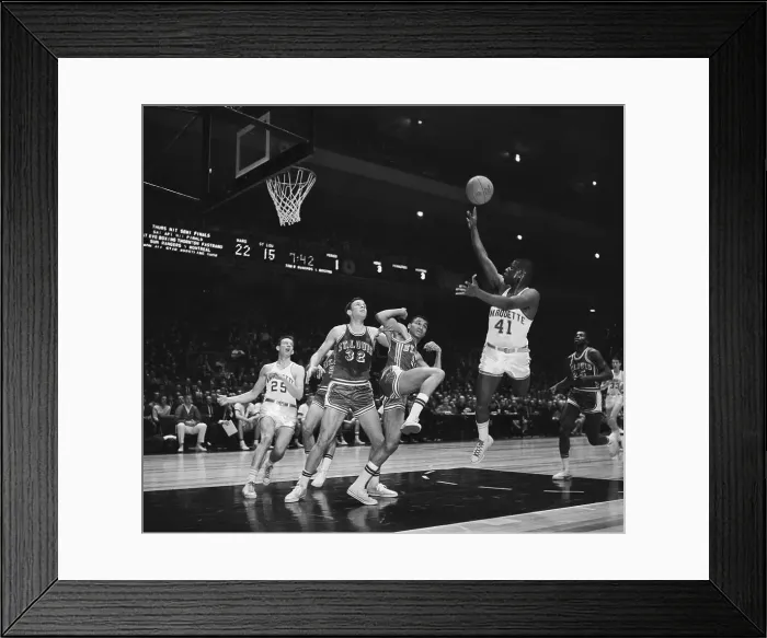 Framed Print : Basketball Action As Player Scores Framed Print : Basketball Action As Player Scores