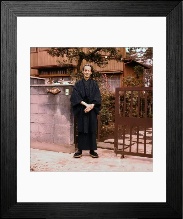 Framed Print : Shinichiro Tomonaga Posing with Cigarette Framed Print : Shinichiro Tomonaga Posing with Cigarette