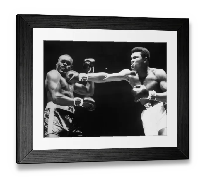 Framed Print : Boxer Cassius Clay Punching Doug Jones
