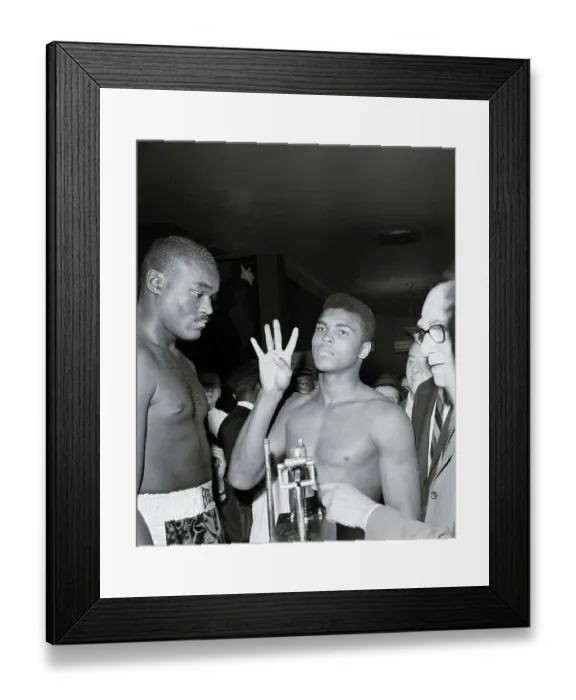 Framed Print : Portrait of Cassius Clay and Doug Jones Framed Print : Portrait of Cassius Clay and Doug Jones