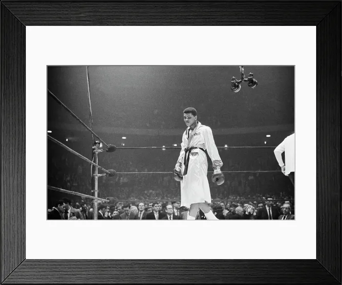 Framed Print : Cassius Clay Glaring At Crowd Framed Print : Cassius Clay Glaring At Crowd