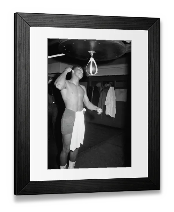Framed Print : Cassias Clay Punching Bag Framed Print : Cassias Clay Punching Bag