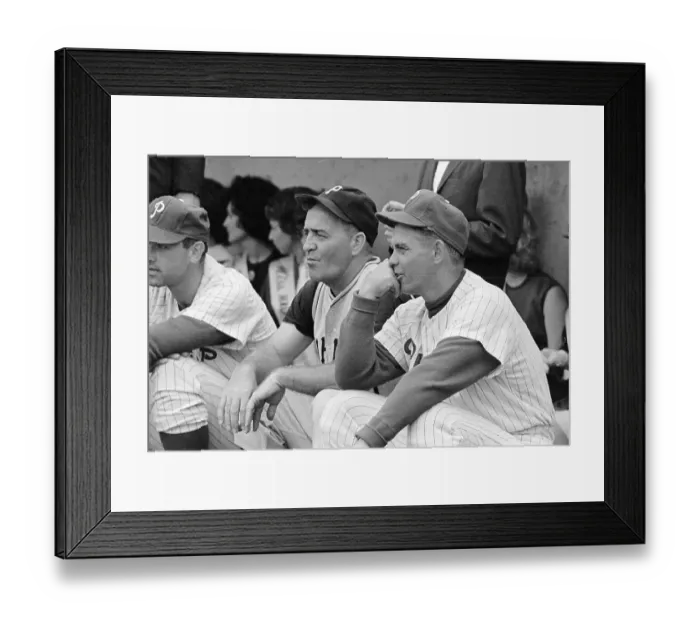 Framed Print : Danny Murtaugh with Gene Mauch Pre-Game Framed Print : Danny Murtaugh with Gene Mauch Pre-Game