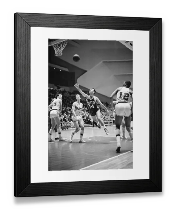 Framed Print : Celtic Player Scoring Basket Framed Print : Celtic Player Scoring Basket