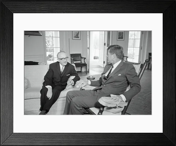 Framed Print : John Kennedy and Walter Hallstein Framed Print : John Kennedy and Walter Hallstein