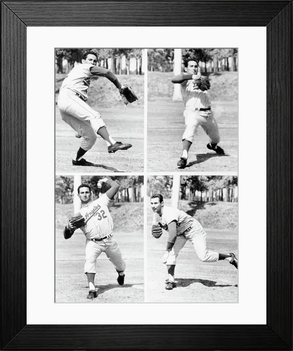 Framed Print : Sandy Koufax Pitching