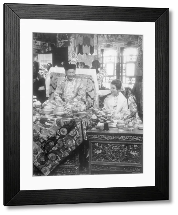 Framed Print : Crown Prince Palden Thondup Namgyal Posing with His Bride Framed Print : Crown Prince Palden Thondup Namgyal Posing with His Bride