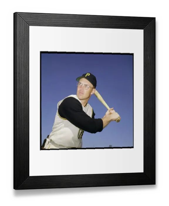Framed Print : Bill Virdon Posing with Bat Framed Print : Bill Virdon Posing with Bat