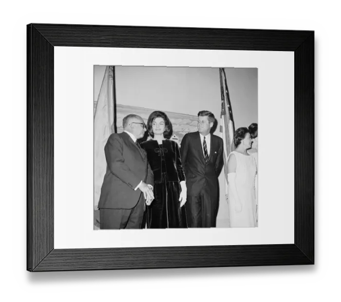Framed Print : John and Jackie with President Romulo Betancourt Framed Print : John and Jackie with President Romulo Betancourt