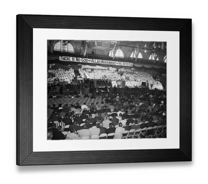 Framed Print : Black Muslims National Convention