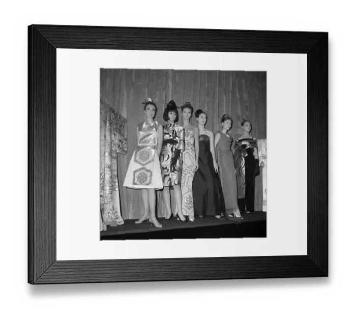 Framed Print : Japanese Designer's Evening Collection