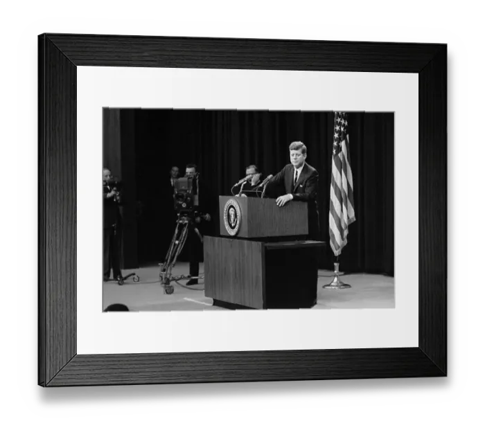 Framed Print : John F Kennedy Leaving Platform Framed Print : John F Kennedy Leaving Platform