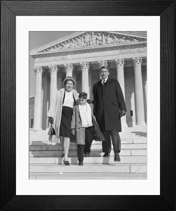 Framed Print : Murray Family Leaving Supreme Court Framed Print : Murray Family Leaving Supreme Court