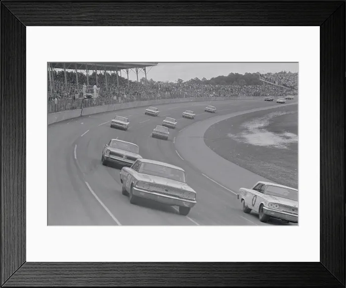 Framed Print : View of Racing Cars Framed Print : View of Racing Cars